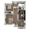 1 bedroom 1 bath floor plan B 1 bedroom 1 bath floor plan B at Deer Crest Apartments, Broomfield, CO, 80020